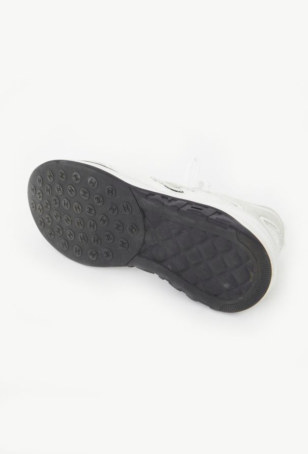 Chanel 2019 Ribbed Mohair 'CC' Sneakers - 6
