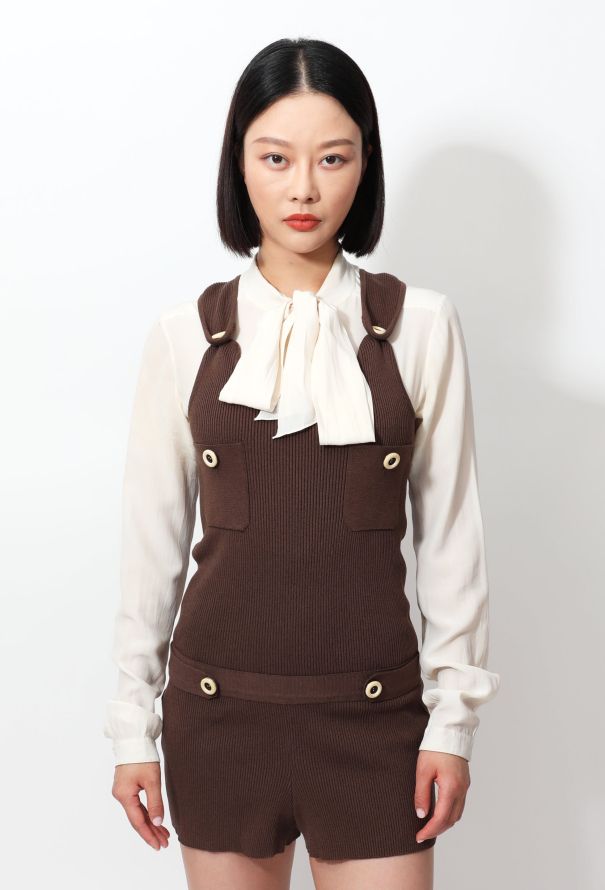 Chloé 2007 Ribbed Knit Romper - 6