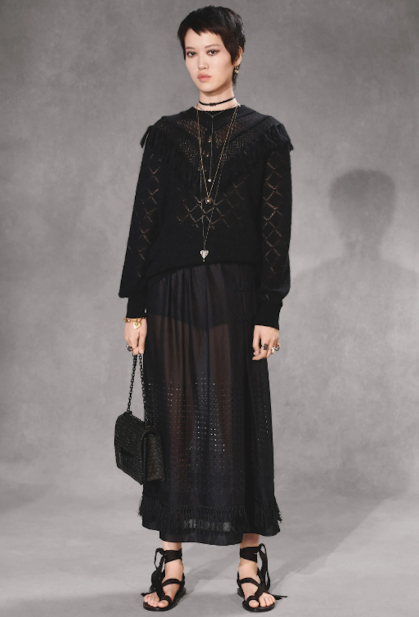Dior Pre-Fall 2018 Eyelet Maxi Skirt - 2
