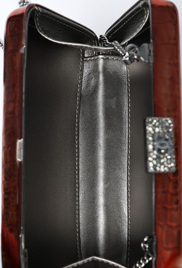 Chanel Limited Edition Resin & Crystal Minaudière Chain Clutch - 12