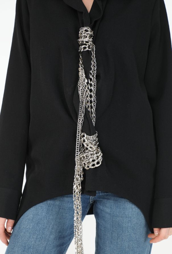 Yohji Yamamoto Collector F/W 2004 Draped Chainlink Jacket - 4