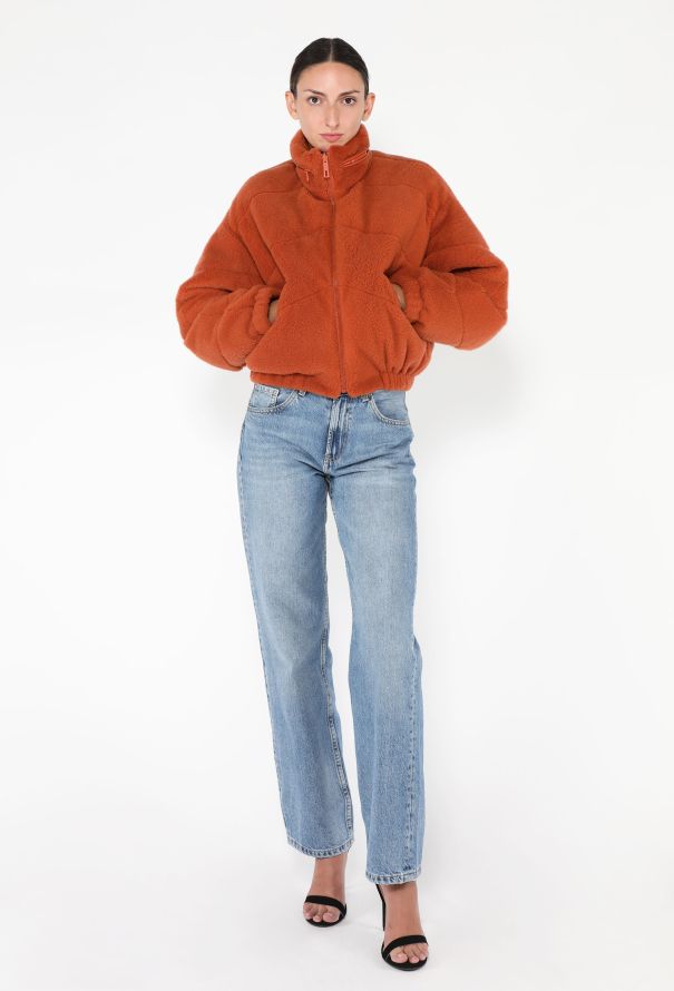Hermès 2024 Teddy Shearling Bomber Jacket - 4