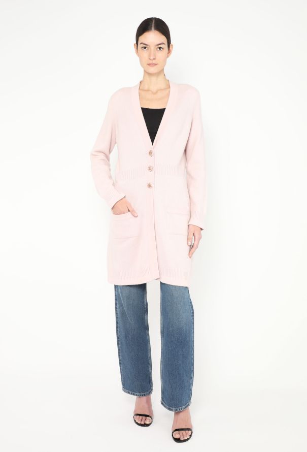 Chanel 2007 Ribbed Cashmere Cardigan - 4