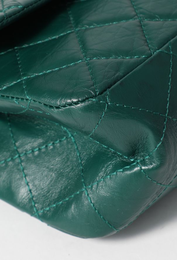 Chanel Green 2.55 Jumbo Flap Bag - 8