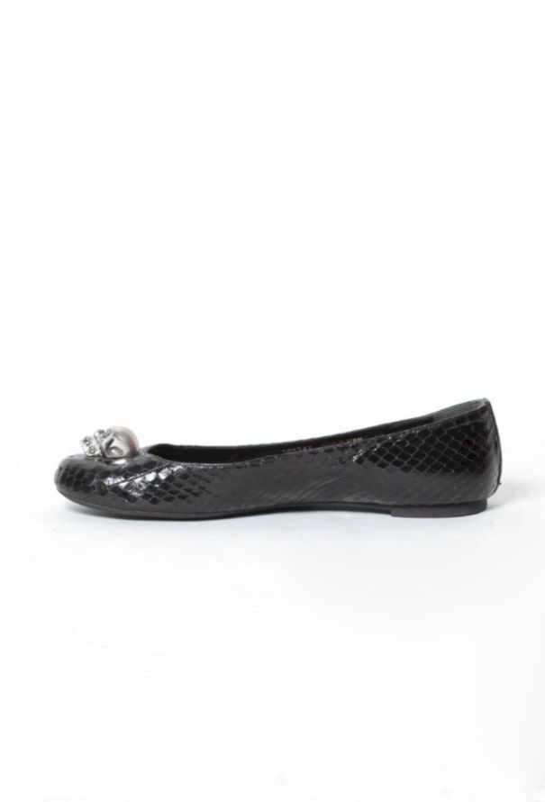 Alexander McQueen Skull Python Ballerinas - 3