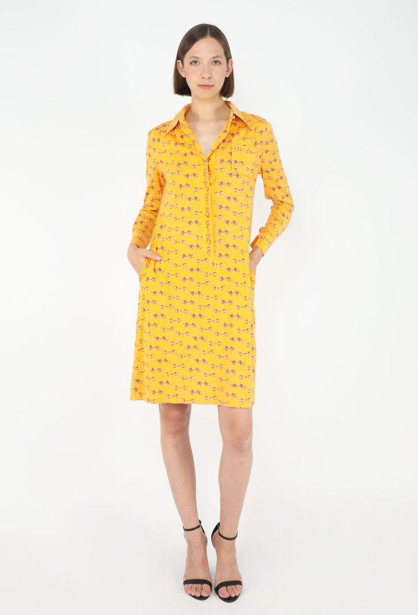 Hermès '70s Equestrian Horsebit Shirt Dress - 5