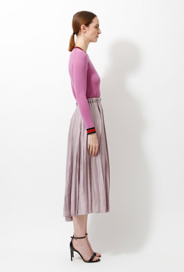Gucci 2015 Pleated Silk Skirt - 3