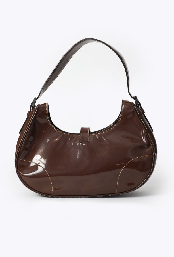 Prada Vintage Patent Shoulder Bag - 6