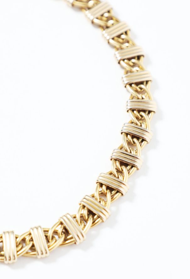 Vintage Fine Jewelry 18k Gold Chainlink Necklace - 3