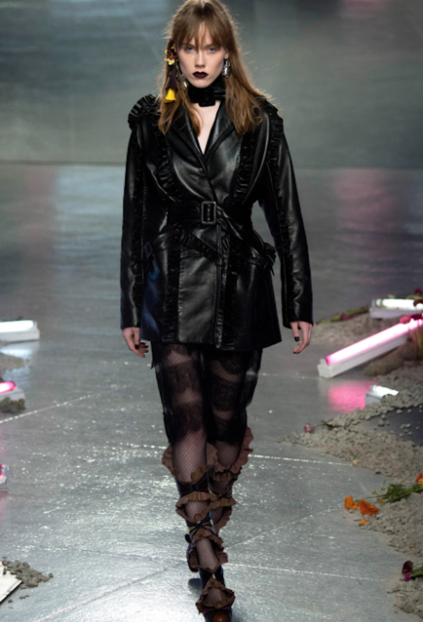 Rodarte F/W 2016 Ruffled Leather Jacket - 2