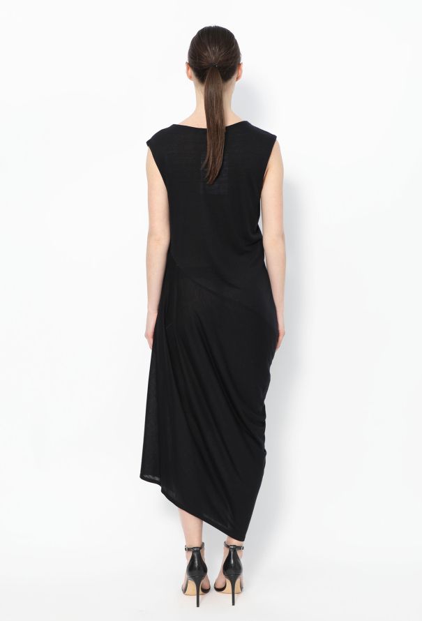 The Row Asymmetric Draped Cotton Dress - 4