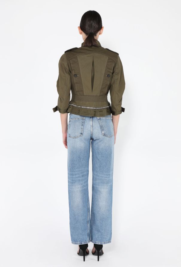 Alexander McQueen Peplum Zip Cargo Jacket, Resort 2016 - 6