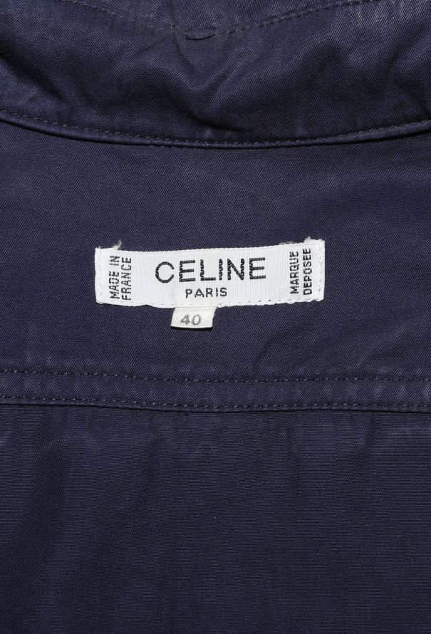 Céline '70s Belted Poplin Gingham Dress - 6