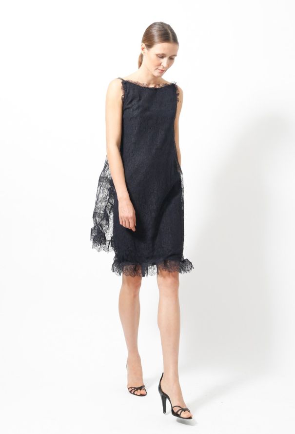 Balenciaga Lace Ruffled Dress - 3