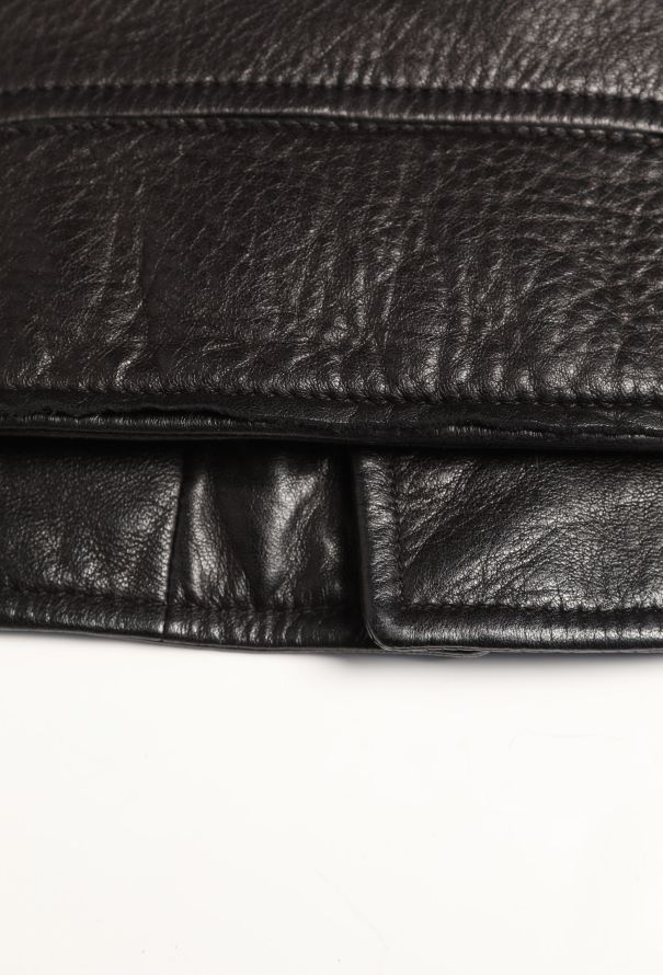 Balenciaga Classic Lambskin Biker Jacket - 10