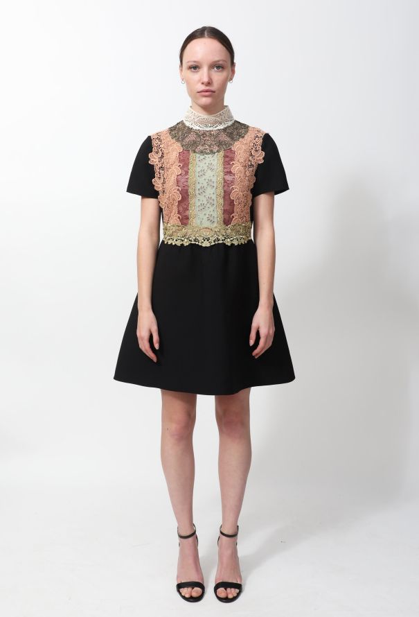 Valentino Lace Embroidered Dress - 1