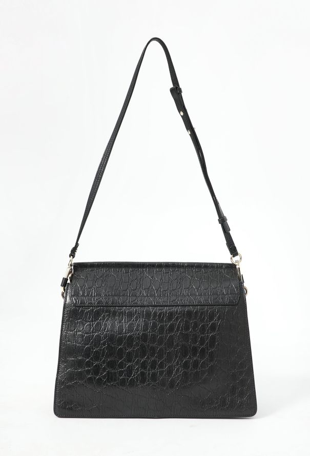 Chloé S/S 2015 Crocodile Embossed Faye Bag - 4
