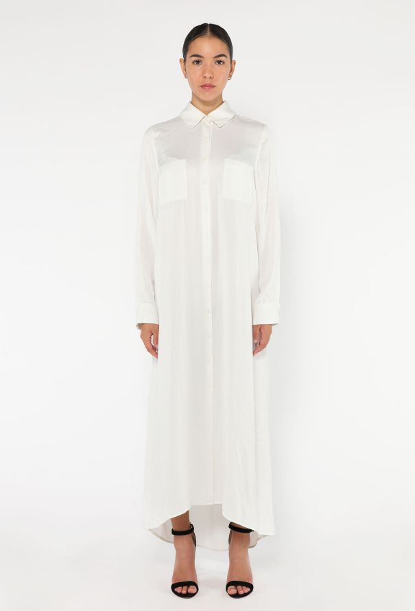 The Row Classic Crêpe Button Down Dress - 2