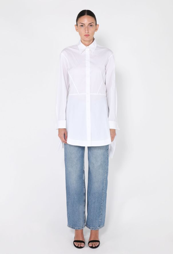 Alaïa Fluted Peplum Shirt - 4