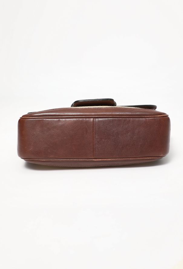 Céline '70s Canvas & Leather Crécy Bag - 6