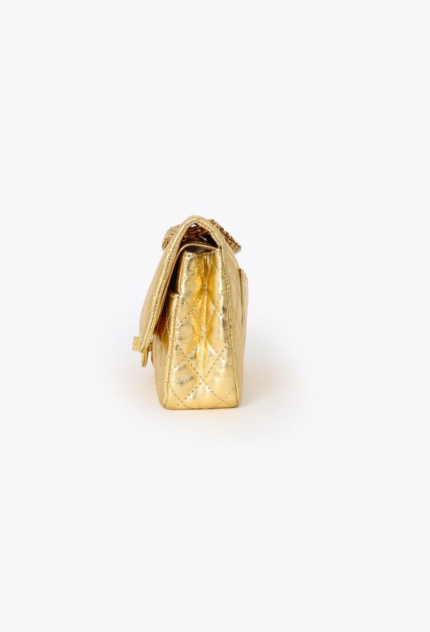 Chanel Gold 2.55 Medium Flap Bag - 5