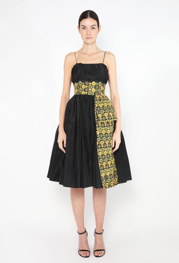 Mitzi Morgan '50s Floral Flared Taffeta Dress - 3