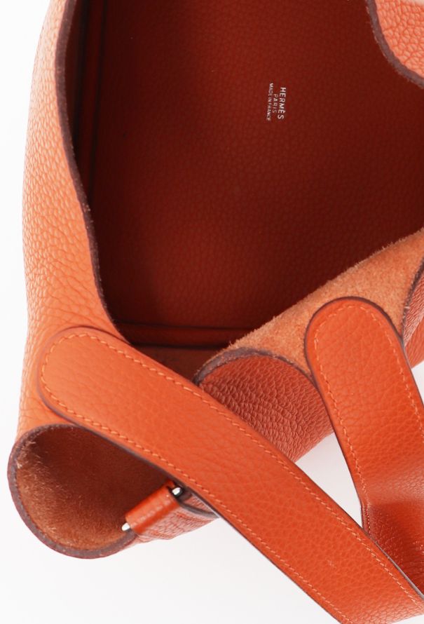 Hermès Orange Clémence Picotin 22 - 12
