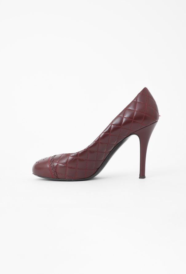 Chanel Quilted Leather 'CC' Pumps - 4
