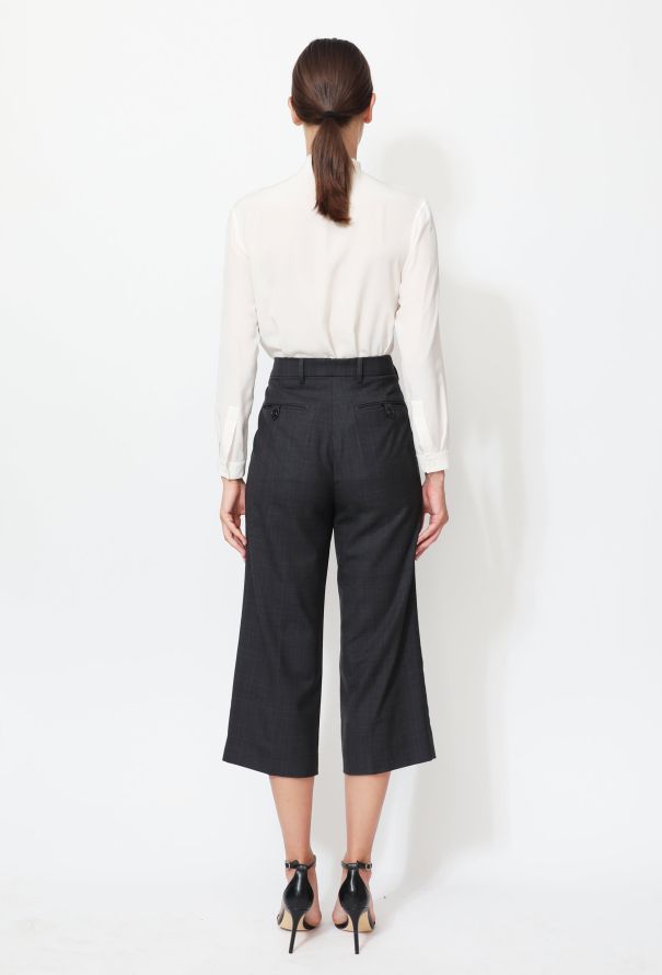 Miu Miu S/S 2018 Cropped Checkered Trousers - 4
