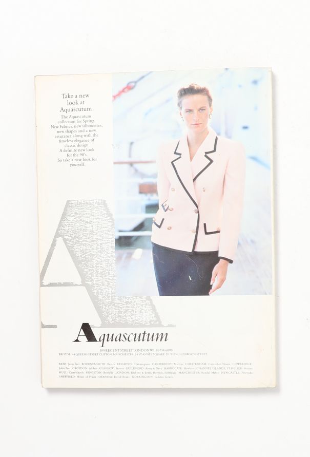 VOGUE UK March 1990 Peter Lindbergh Cover Issue - 5