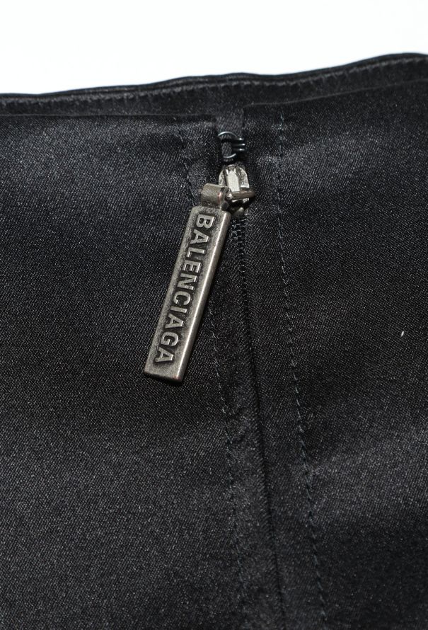 Balenciaga S/S 2019 Fluted Satin Skirt - 7