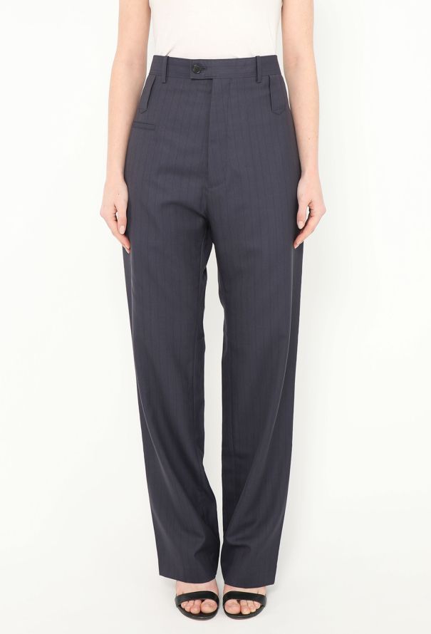 Balenciaga S/S 2018 Tapered Pinstripe Trousers - 3