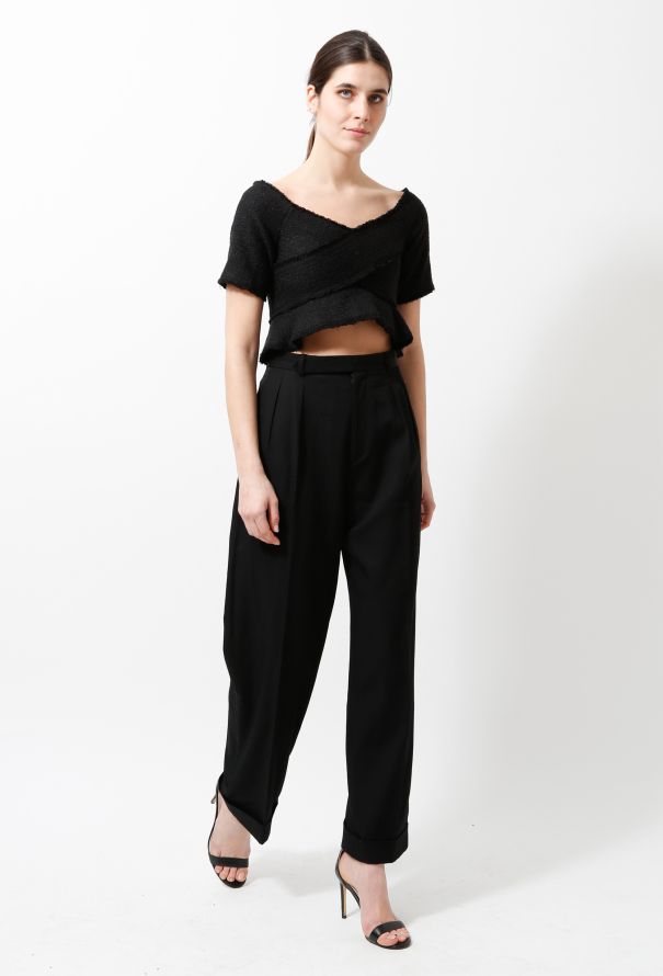 Proenza Schouler Tweed Crop Top - 3