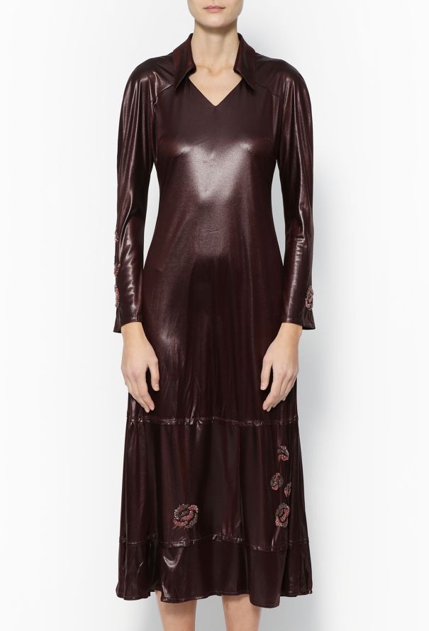 Alexander McQueen Rare Late '90s Floral Embroidered Dress - 2