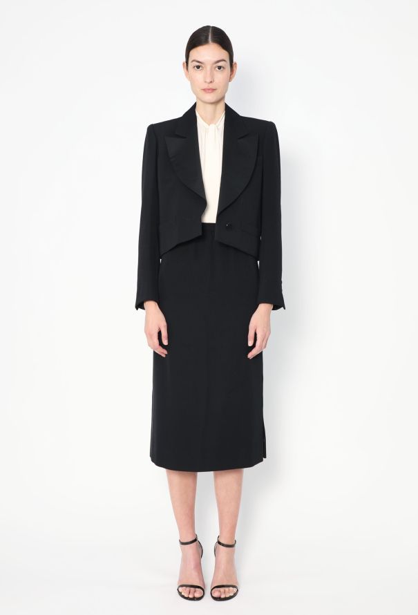 Saint Laurent Vintage Notched Smoking Ensemble - 5
