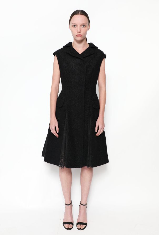 Alexander McQueen F/W 2008 Bouclé Lace Dress - 1