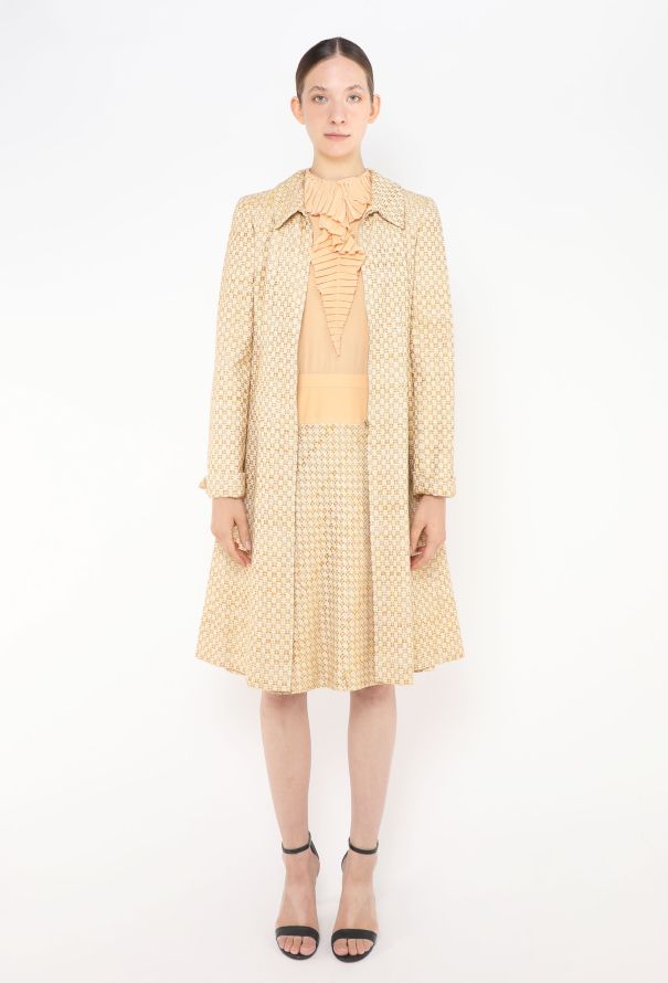 Chanel 2001 Chiffon Tweed Dress - 3
