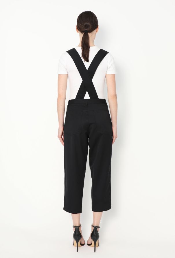 Comme des Garçons 2018 Cropped Suspender Pants - 4