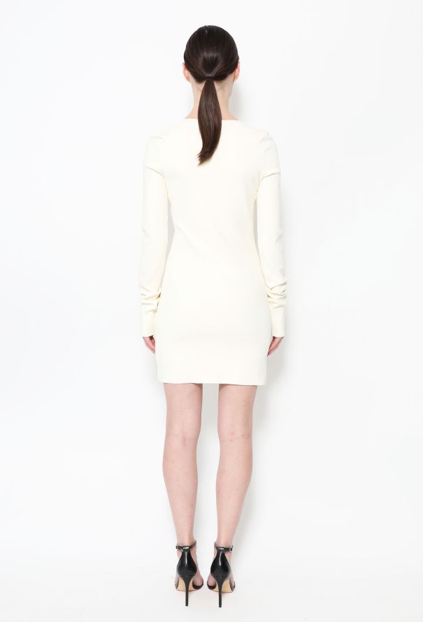 Céline V-Neck Jersey Dress - 4