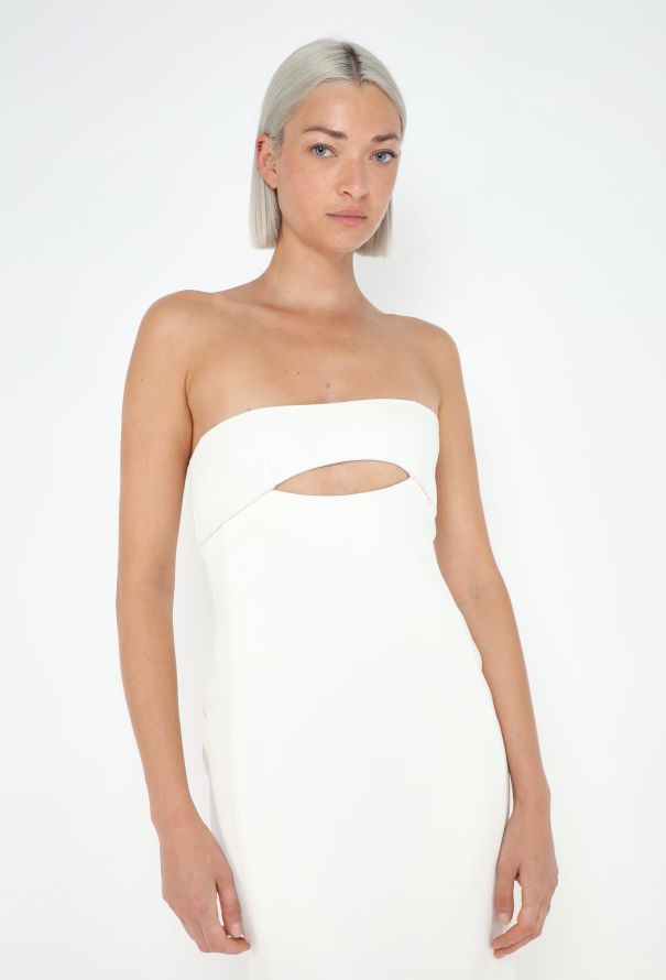 Saint Laurent Resort 2022 Crêpe Bustier Dress - 3