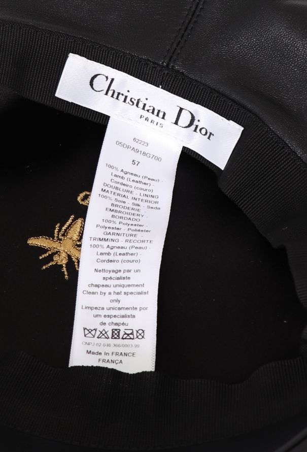 Dior F/W 2017 Lambskin Brimmed Beret - 7