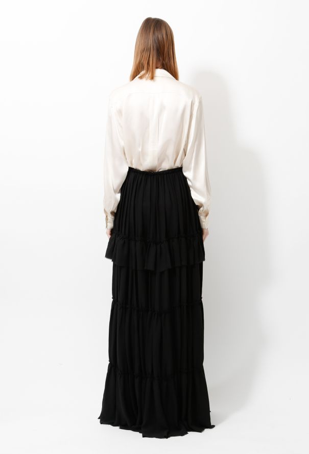 Lanvin Resort 2012 Ruffled Maxi Skirt - 5