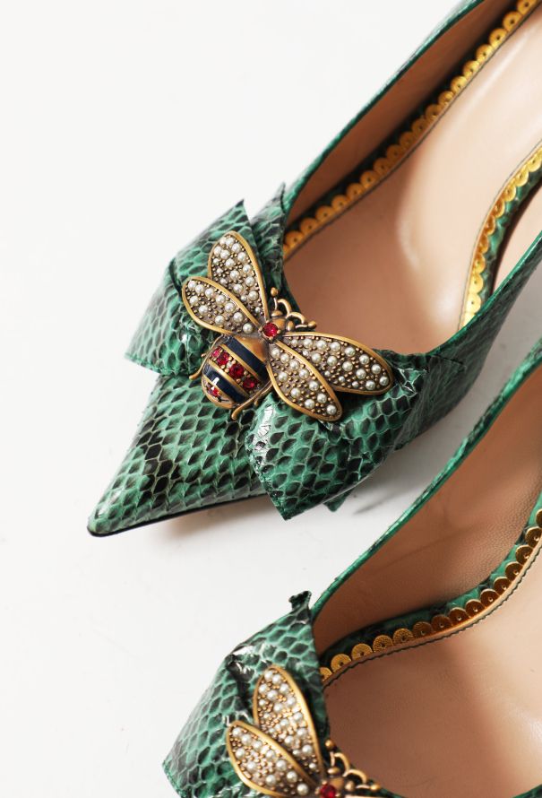Gucci Python 'Queen Margaret' Pumps - 4