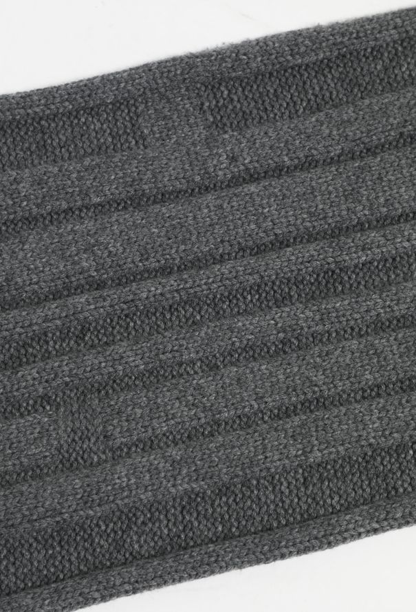 Hermès Ribbed Cashmere Knit Scarf - 4