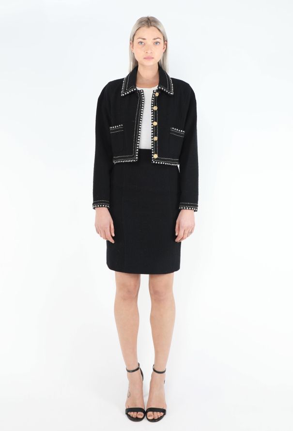 Chanel COLLECTOR S/S 1987 Bouclé Trim Set - 3