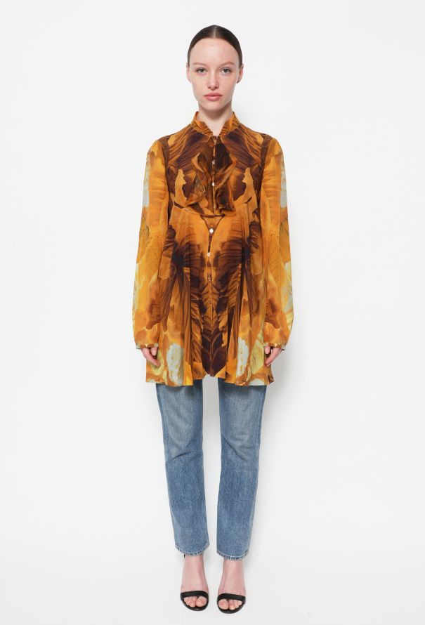Alexander McQueen 2011 Graphic Crêpe Tunic - 1