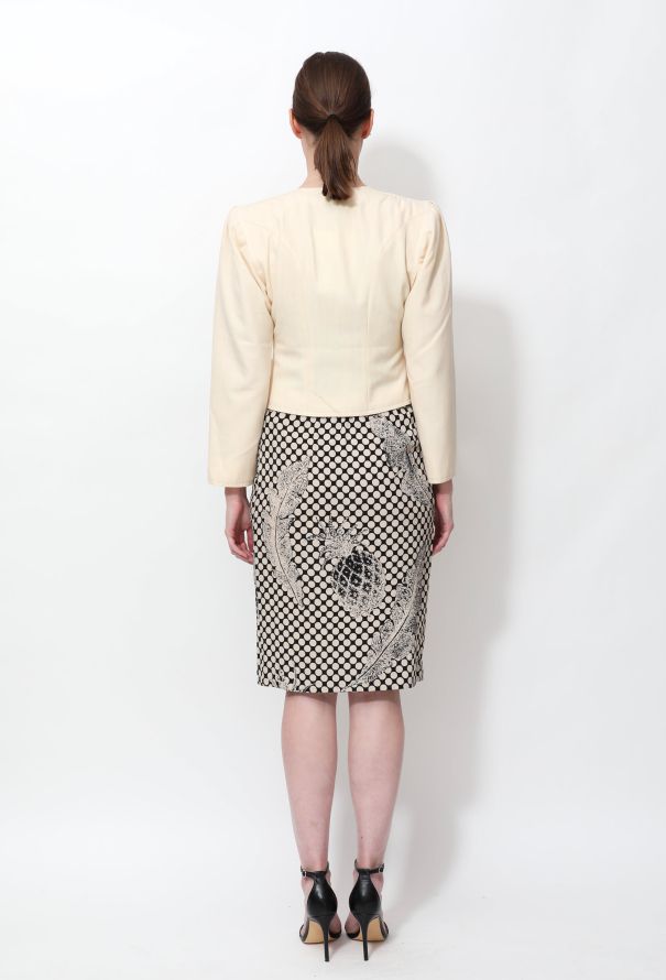 Emanuel Ungaro Vintage Polka Dot Dress Ensemble - 5