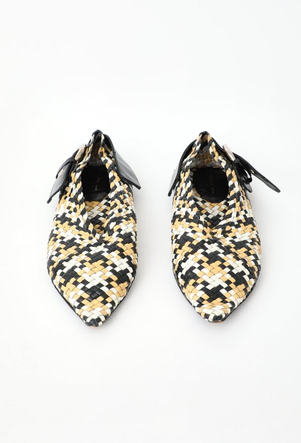 Céline Resort 2016 Woven Leather Babouche Flats - 4
