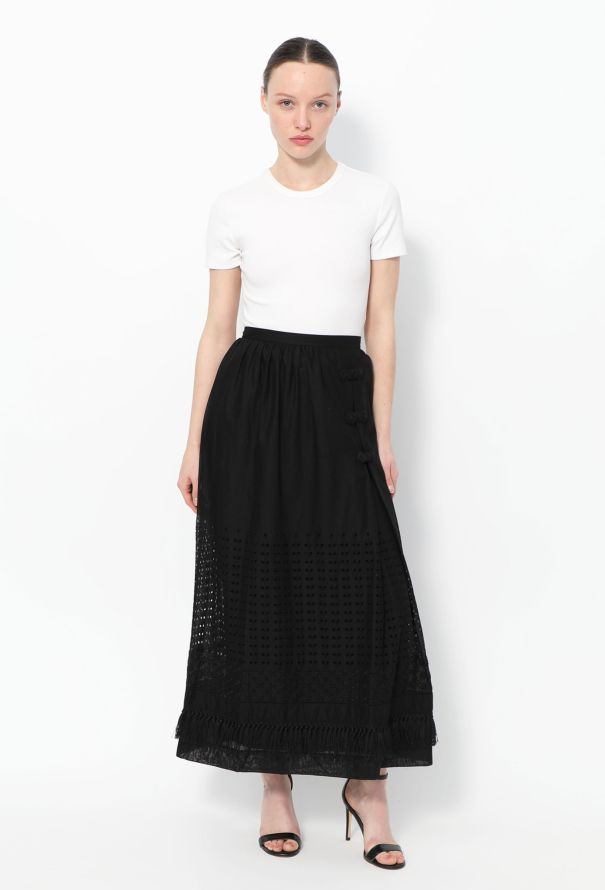 Dior Pre-Fall 2018 Eyelet Maxi Skirt - 3
