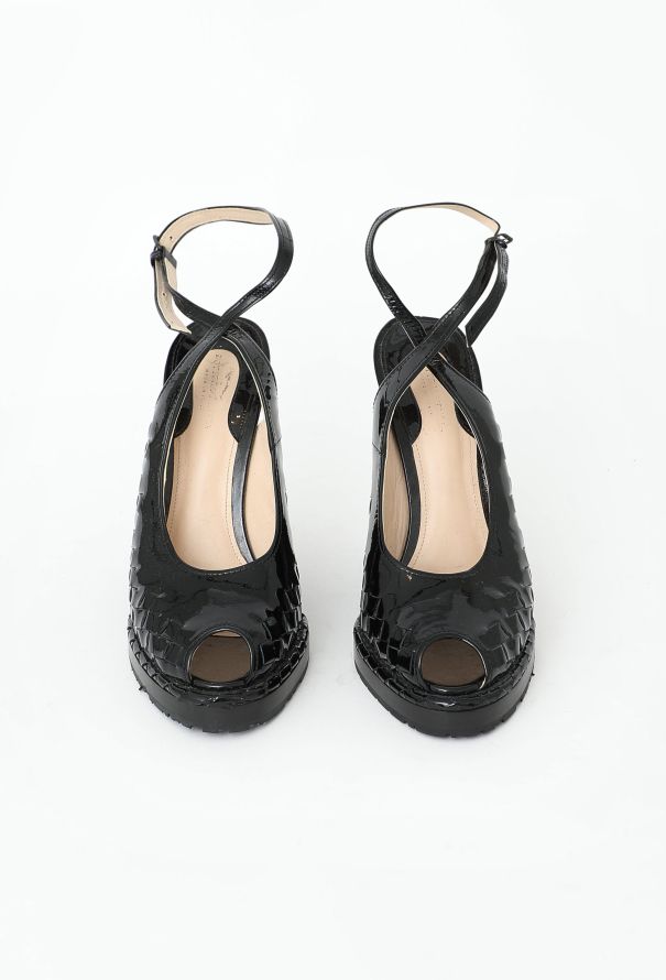 Bottega Veneta S/S 2017 Intrecciato Raffia Wedges - 4